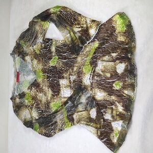 Carina M tunic top lace satiny  Beautiful!! EUC